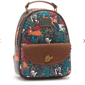 Loungefly Bambi Sketch Mini Backpack with Brown Accents